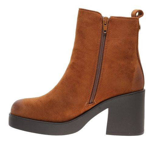 Whiskey Chunky Knitted Wool Platform Bootie