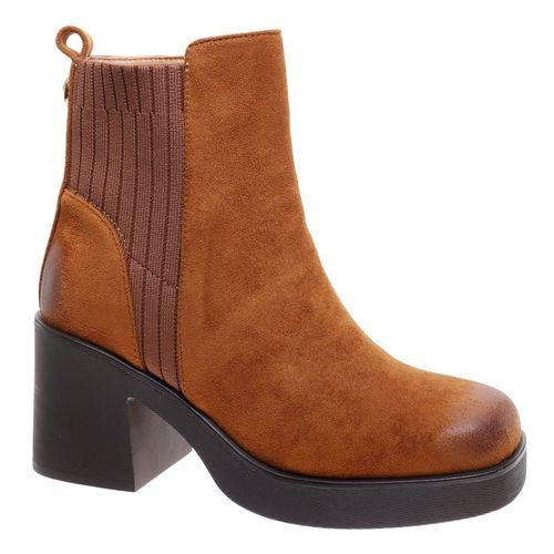 Whiskey Chunky Knitted Wool Platform Bootie