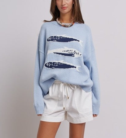Blue Sardine Sweater