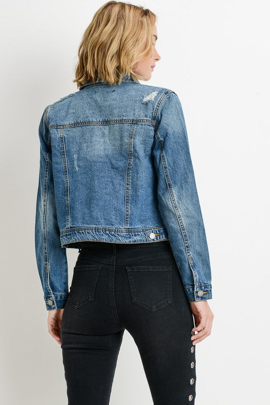 Distressed Denim Jacket