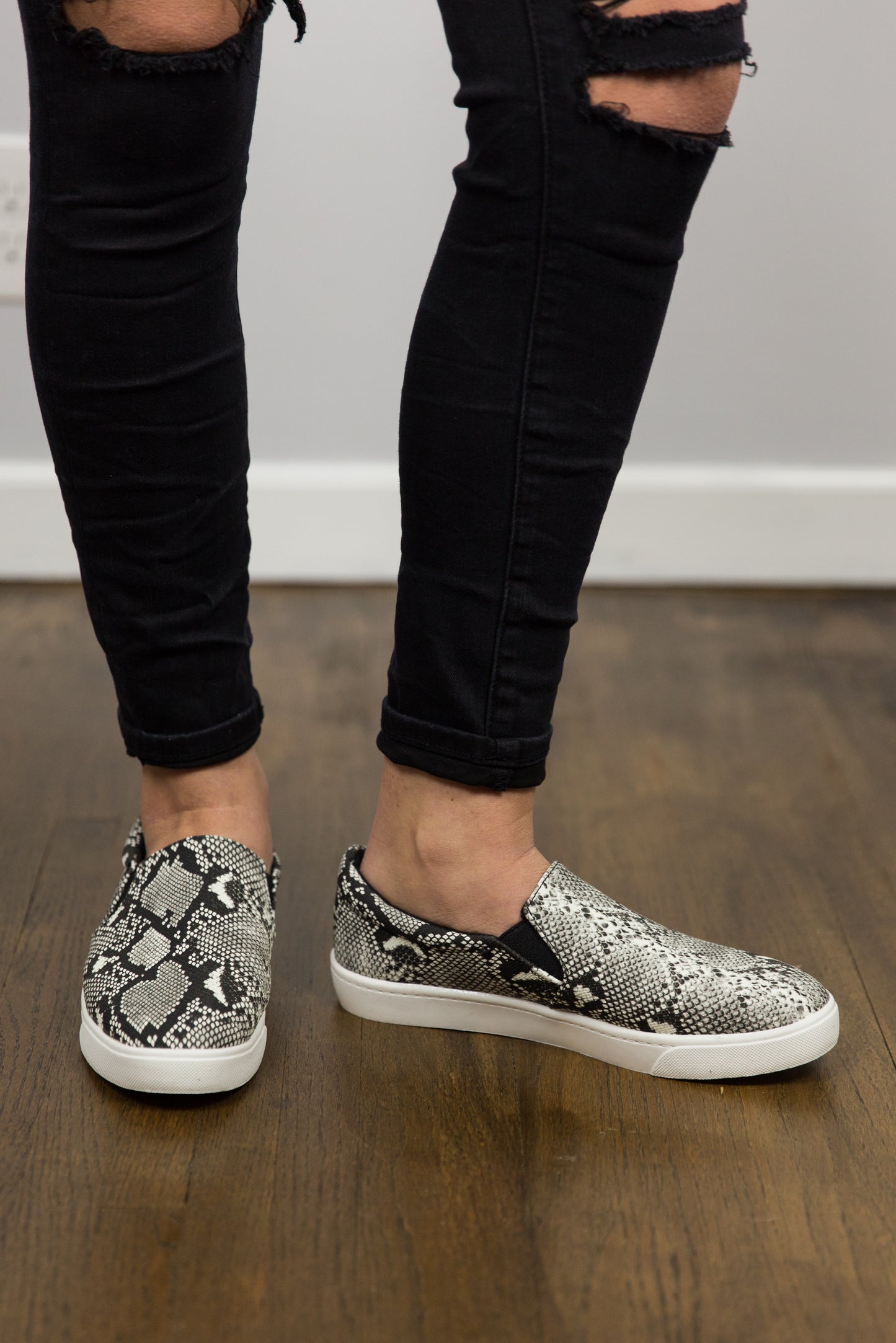 White Python Sneakers
