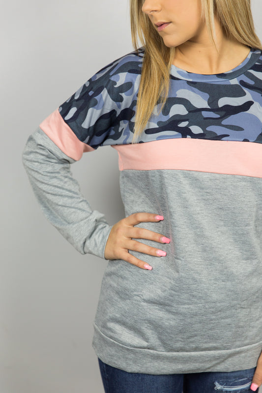 Leopard Patchwork Top