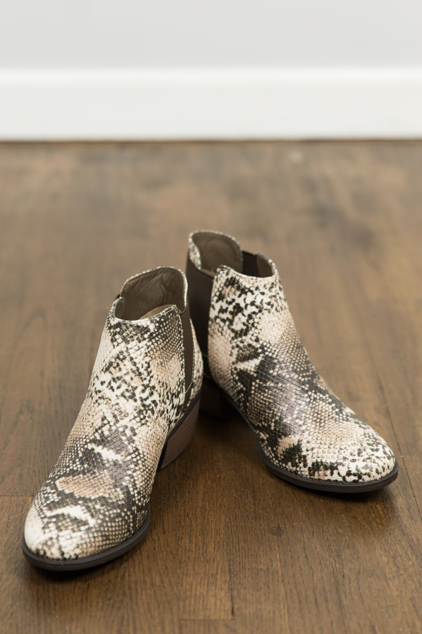 Taupe Snake Boots