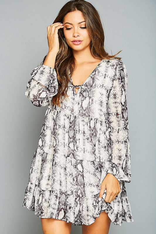 Animal Printed Flowy Dress Elysian Outfitters Animal Printed Flowy Dress Elysian Outfitters