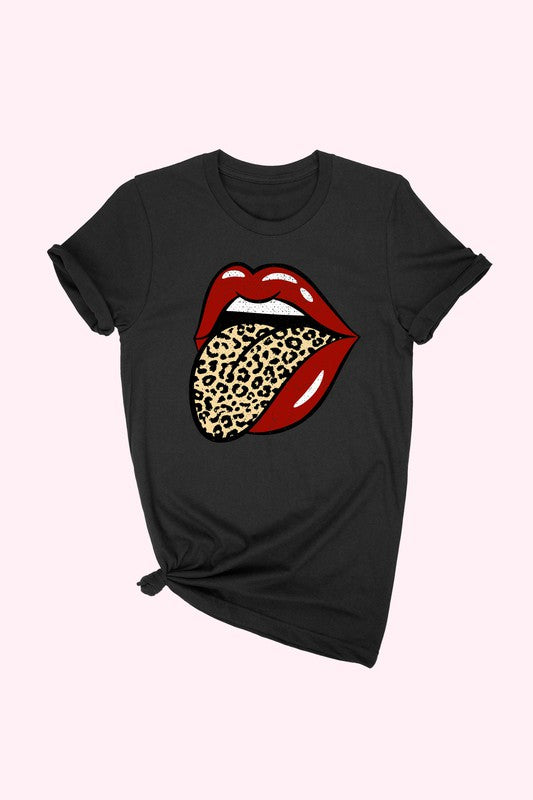 Leopard Lips Graphic Tee