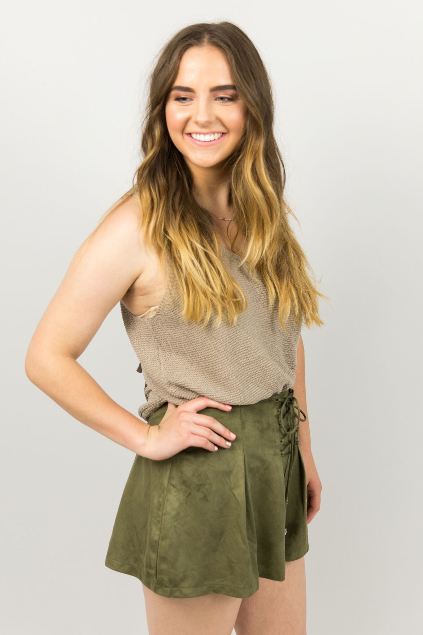Glory Days Lace Up Shorts