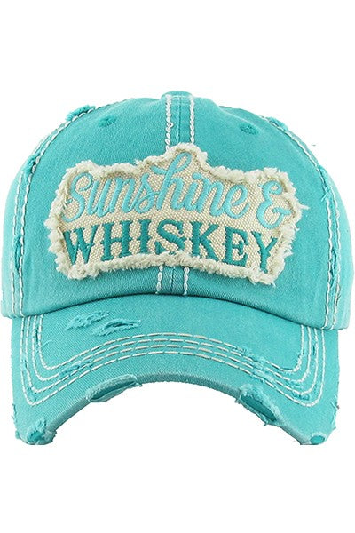 Sunshine and Whiskey Hat- Turquoise