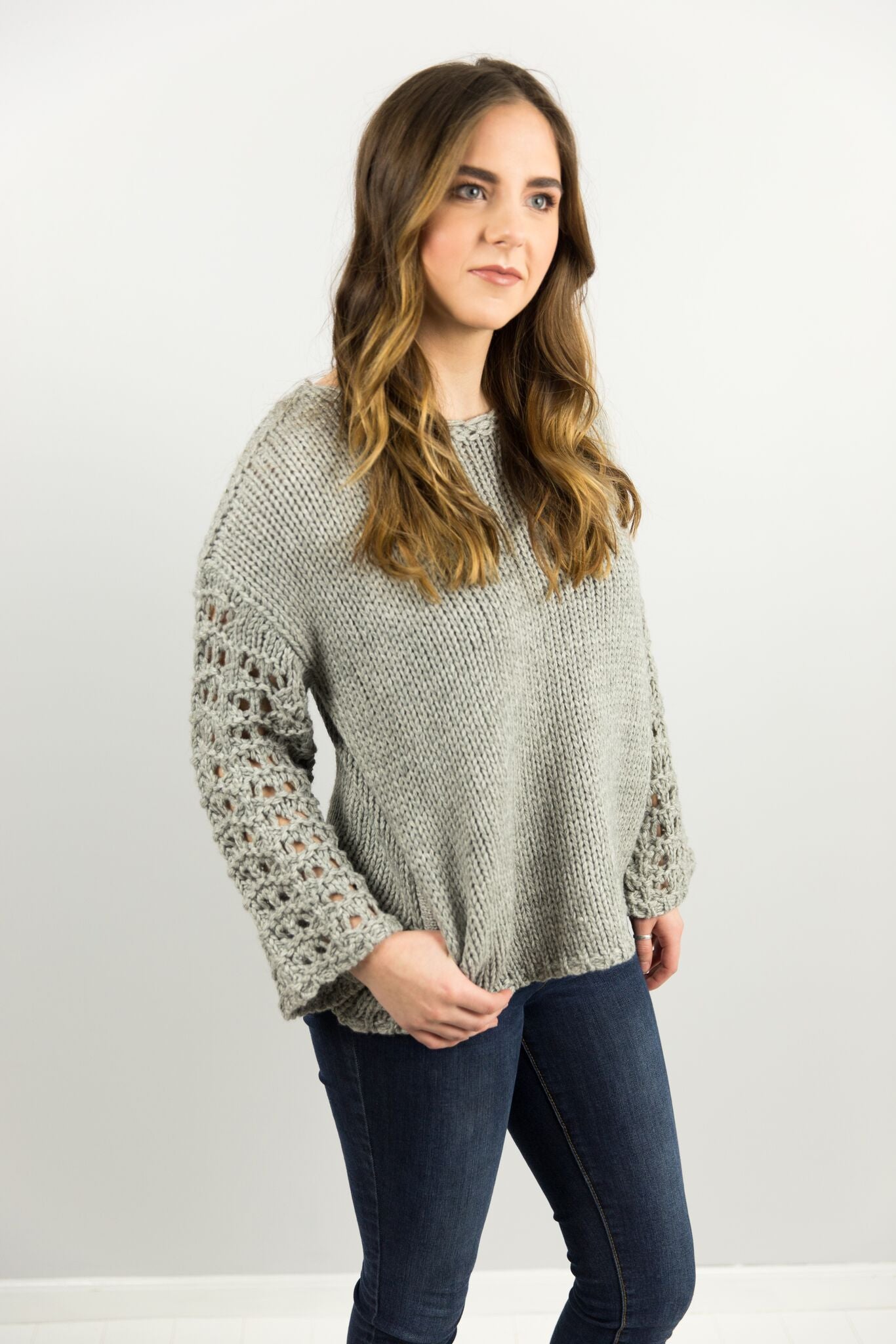 Crochet Sleeve Sweater