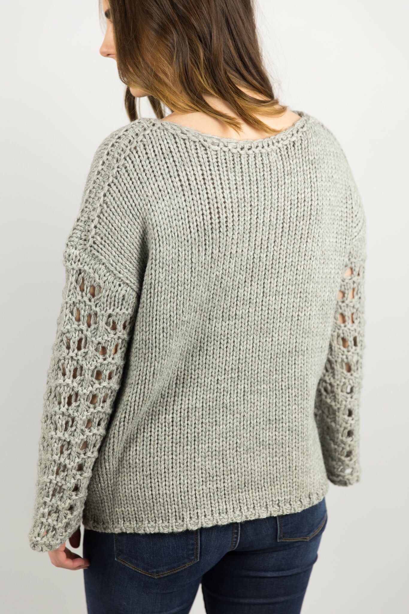 Crochet Sleeve Sweater