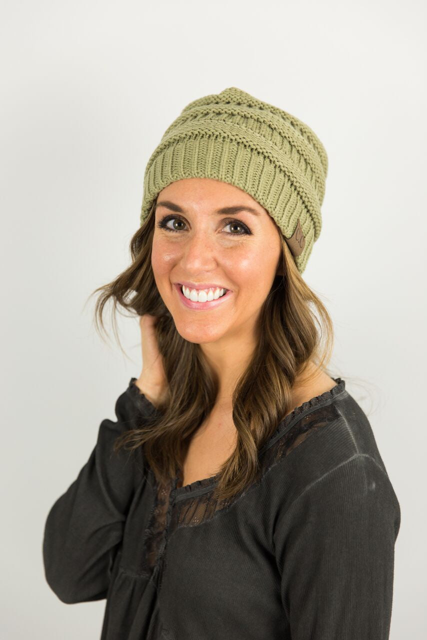 Classic CC Beanie in New Sage