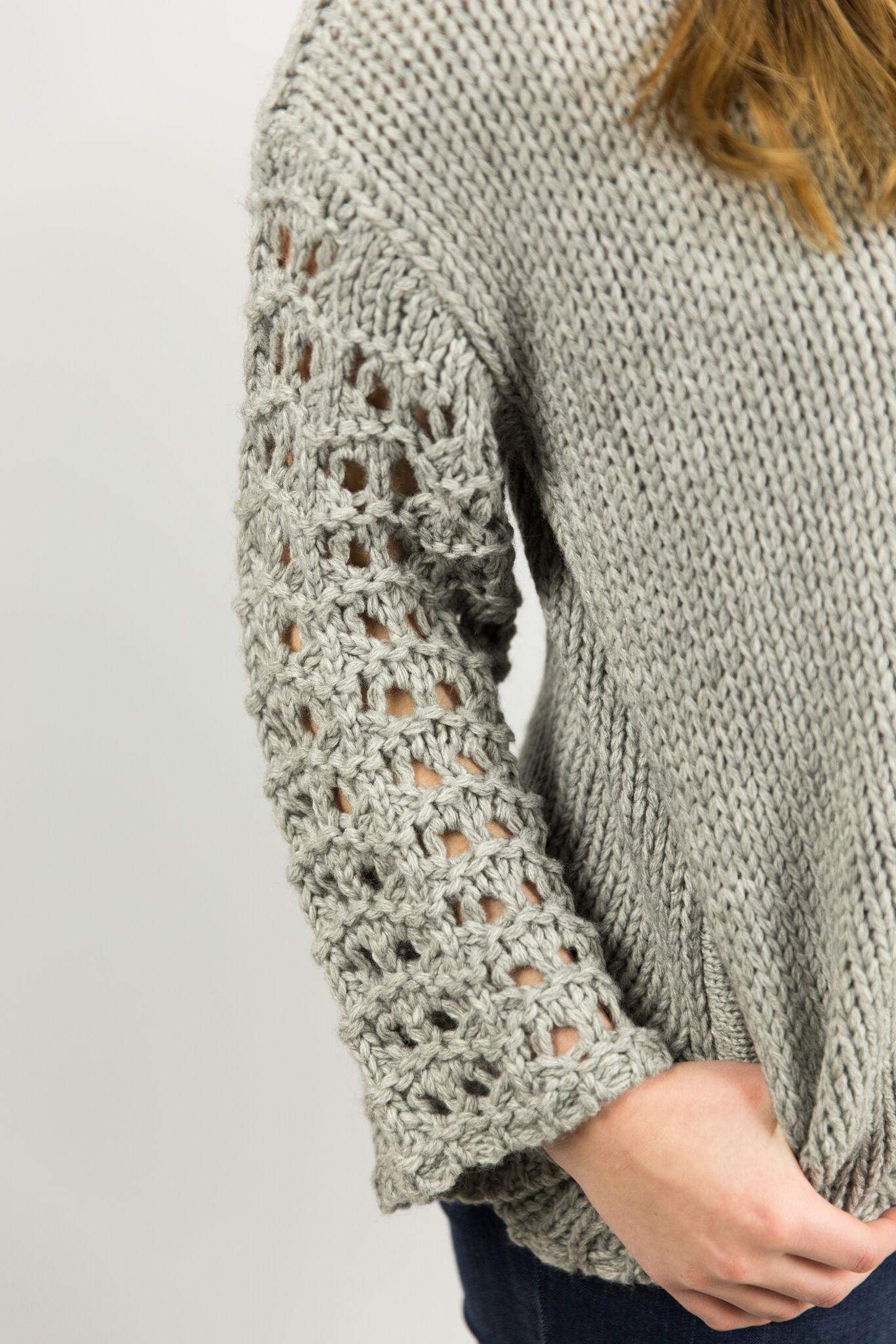 Crochet Sleeve Sweater