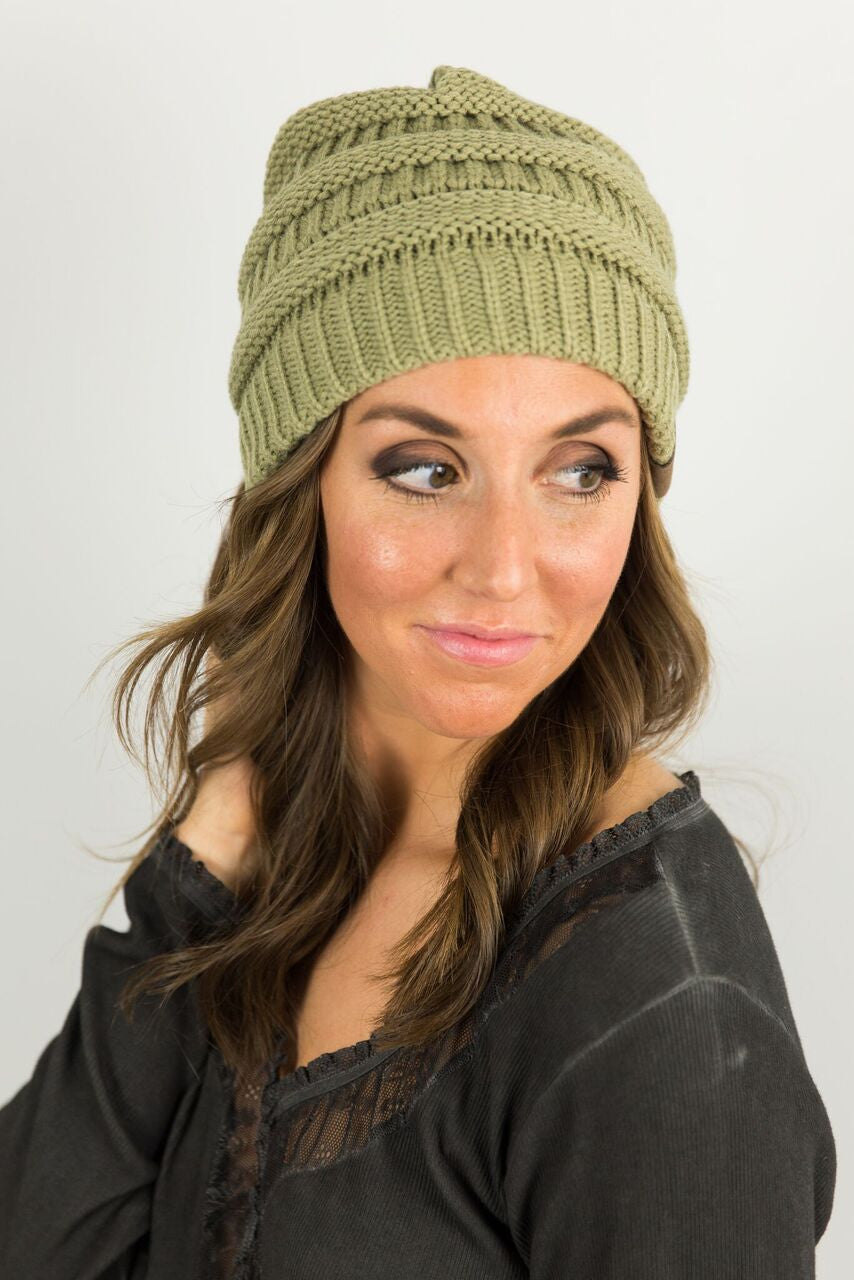 Classic CC Beanie in New Sage