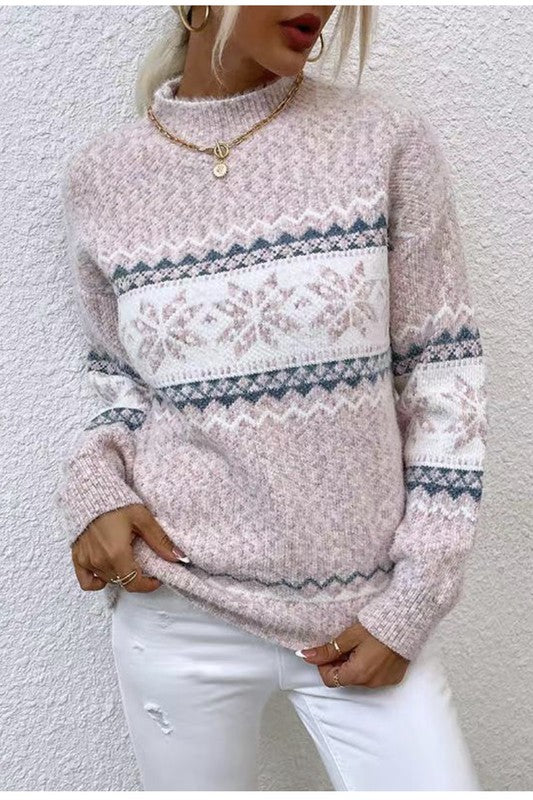 Pink Round Neck Sweater
