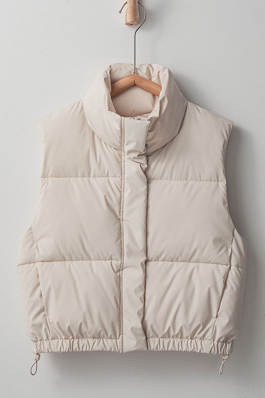 Ivory Puffer Vest