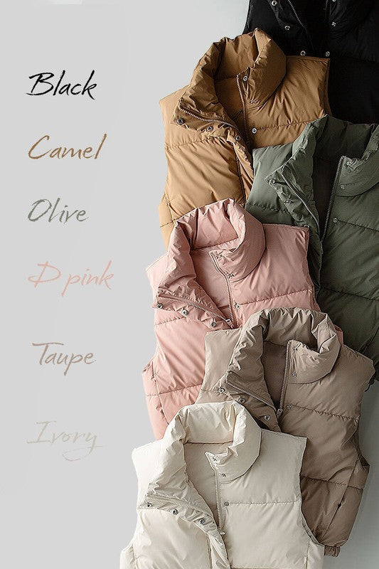 Ivory Puffer Vest