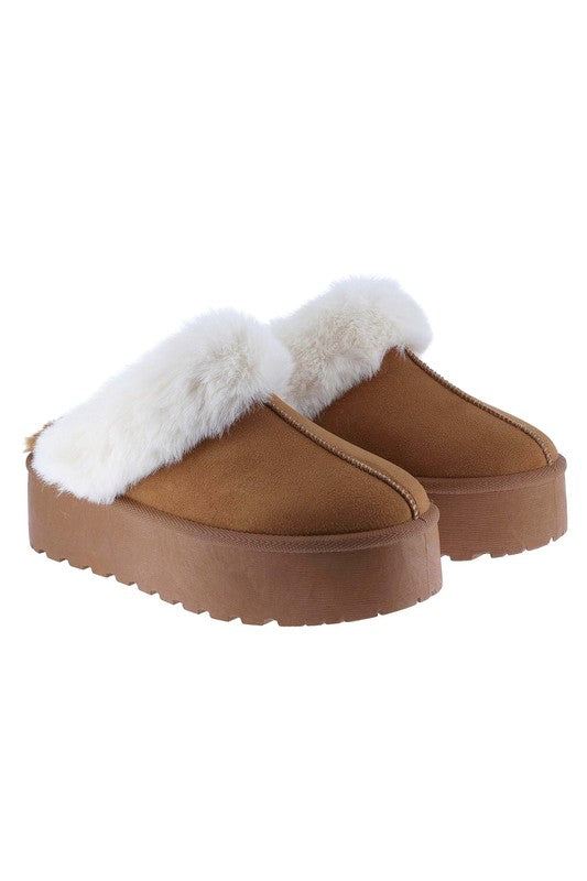 Chunky Platform Winter Slipper