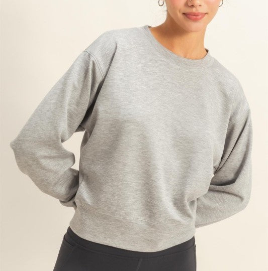Knit Crew Neck Sweatshirt