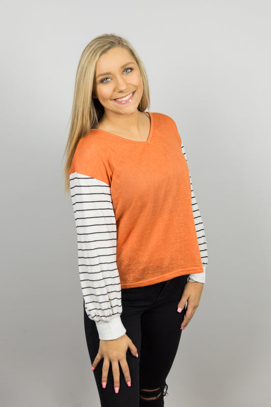 Orange Crush Casual Top