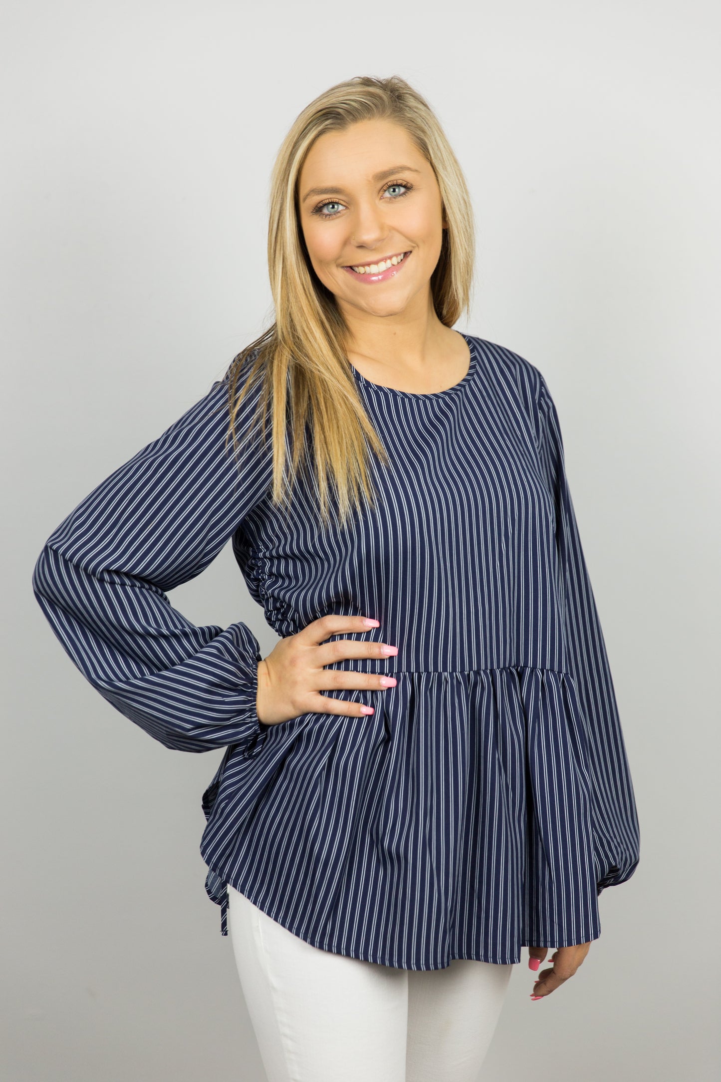 Something Borrowed Peplum Top