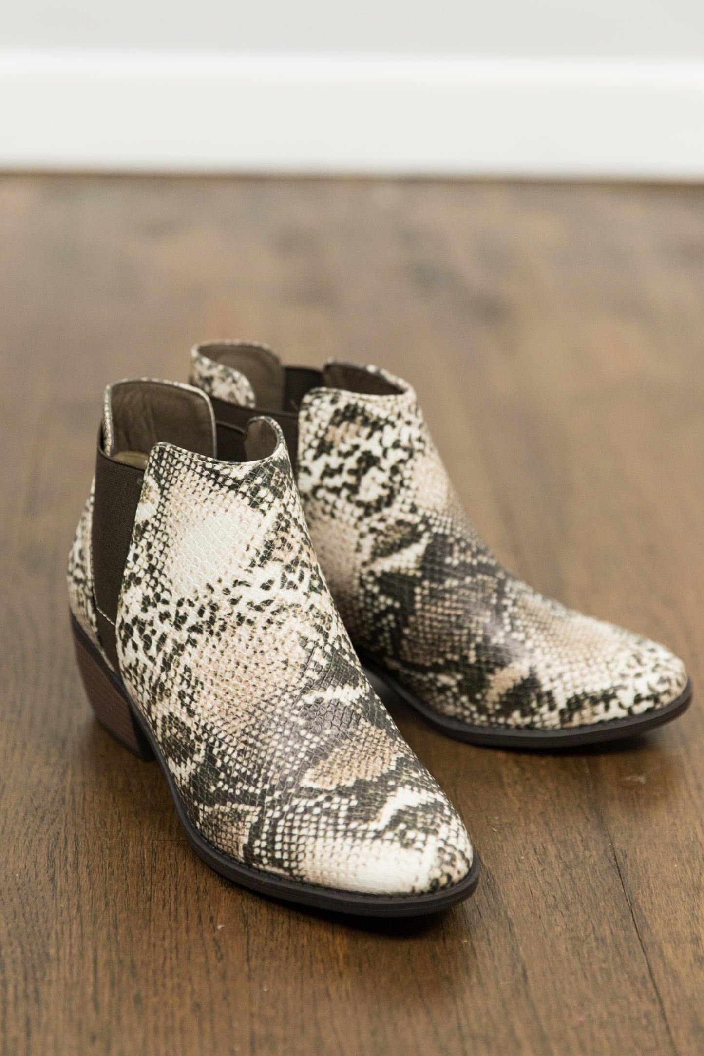 Taupe Snake Boots