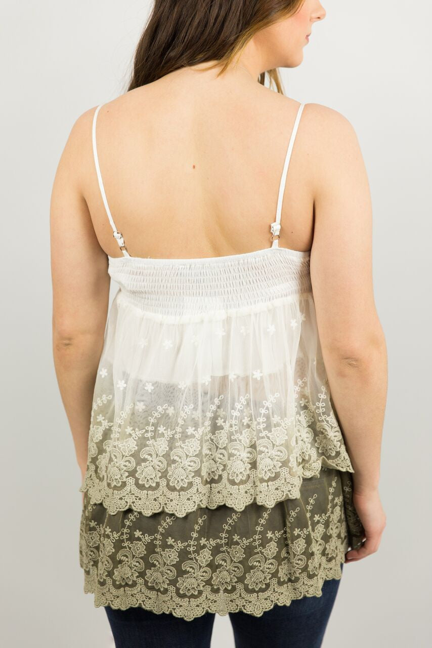 Elysian Layered Lace Tank