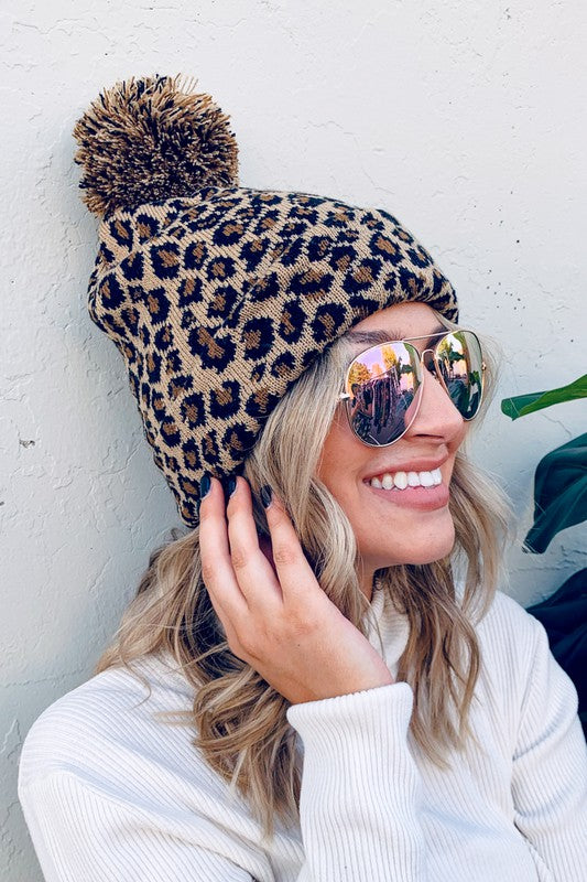 Soft Leopard Beanie