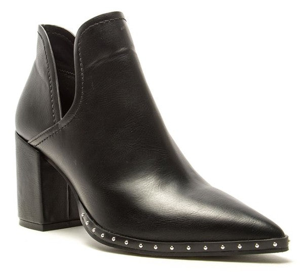 Black Pointy Ankle Bootie