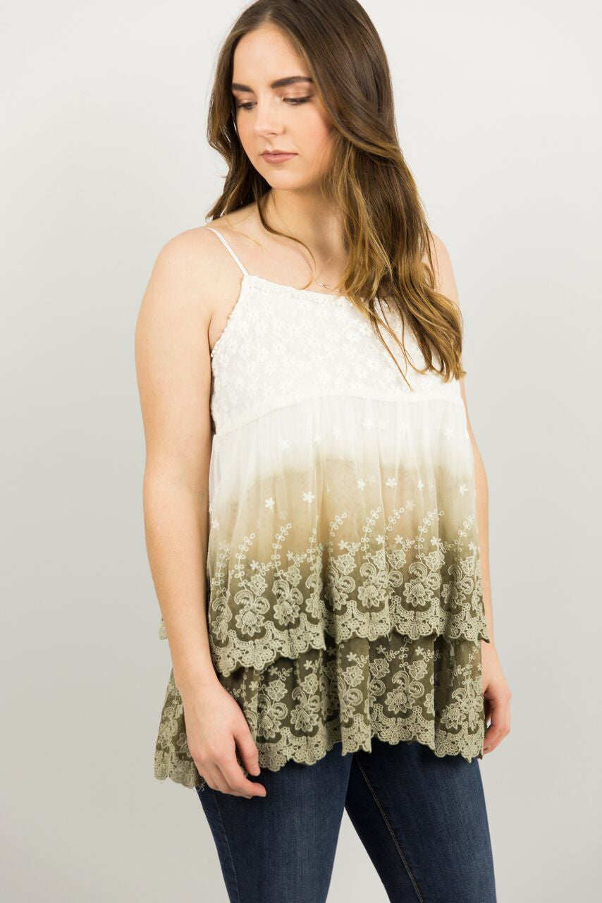 Elysian Layered Lace Tank