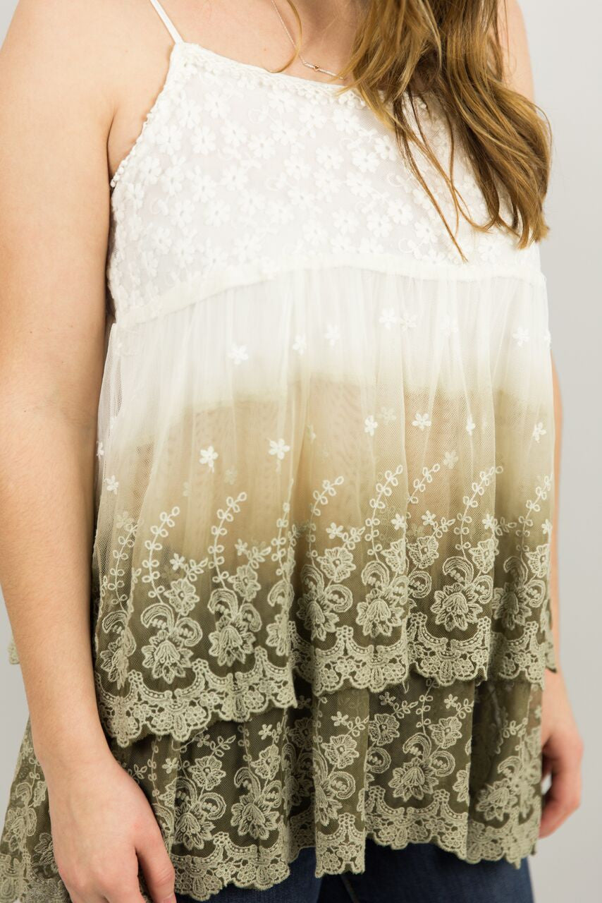 Elysian Layered Lace Tank