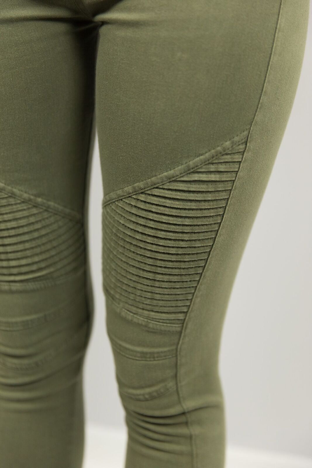 Elysian Olive Moto Jeggings