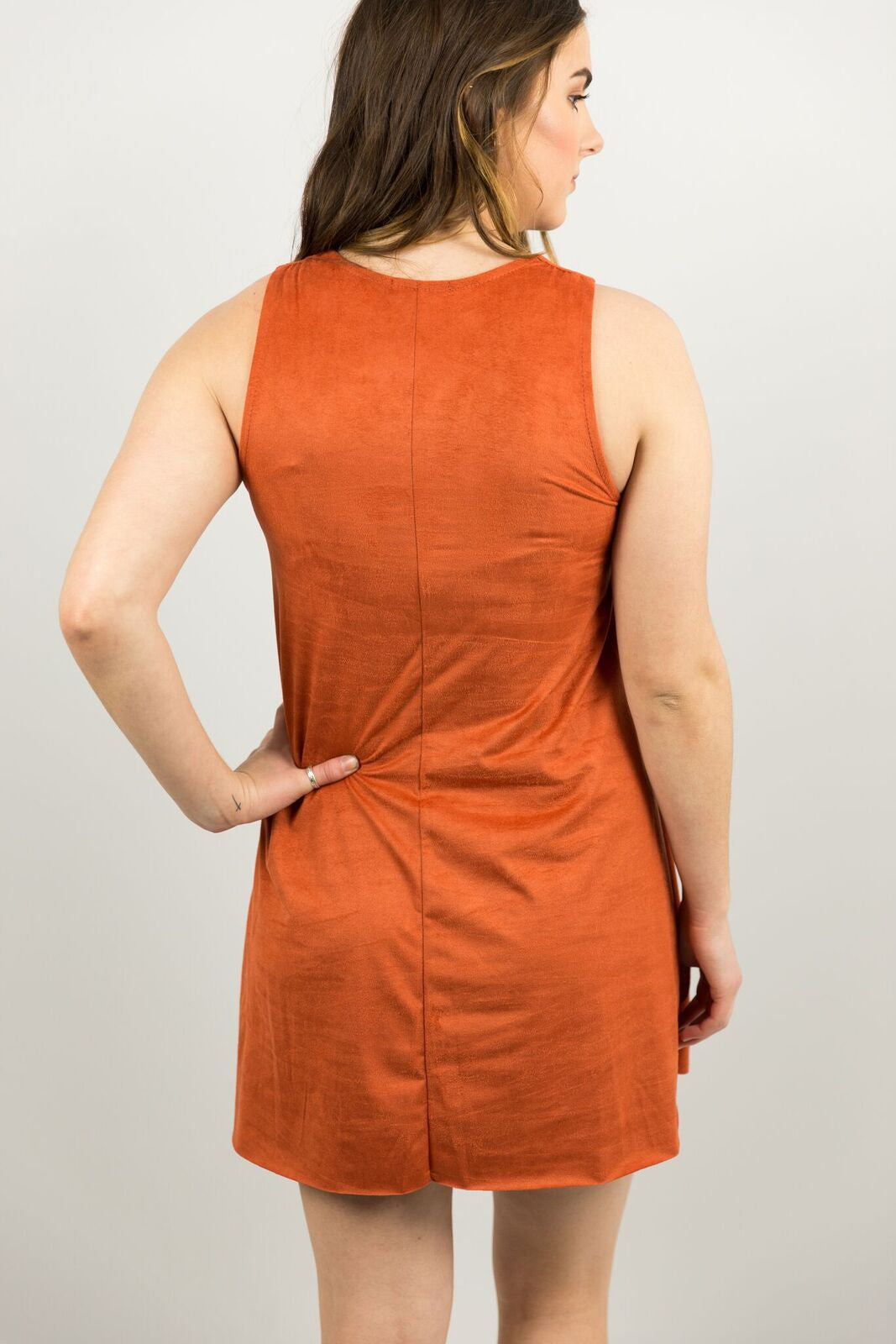 Elysian Suede Criss Cross Dress