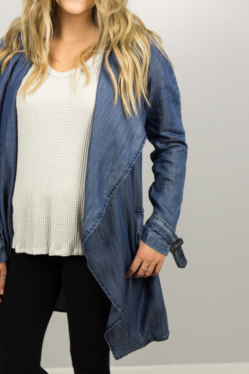 Great Lengths Denim Trench Jacket