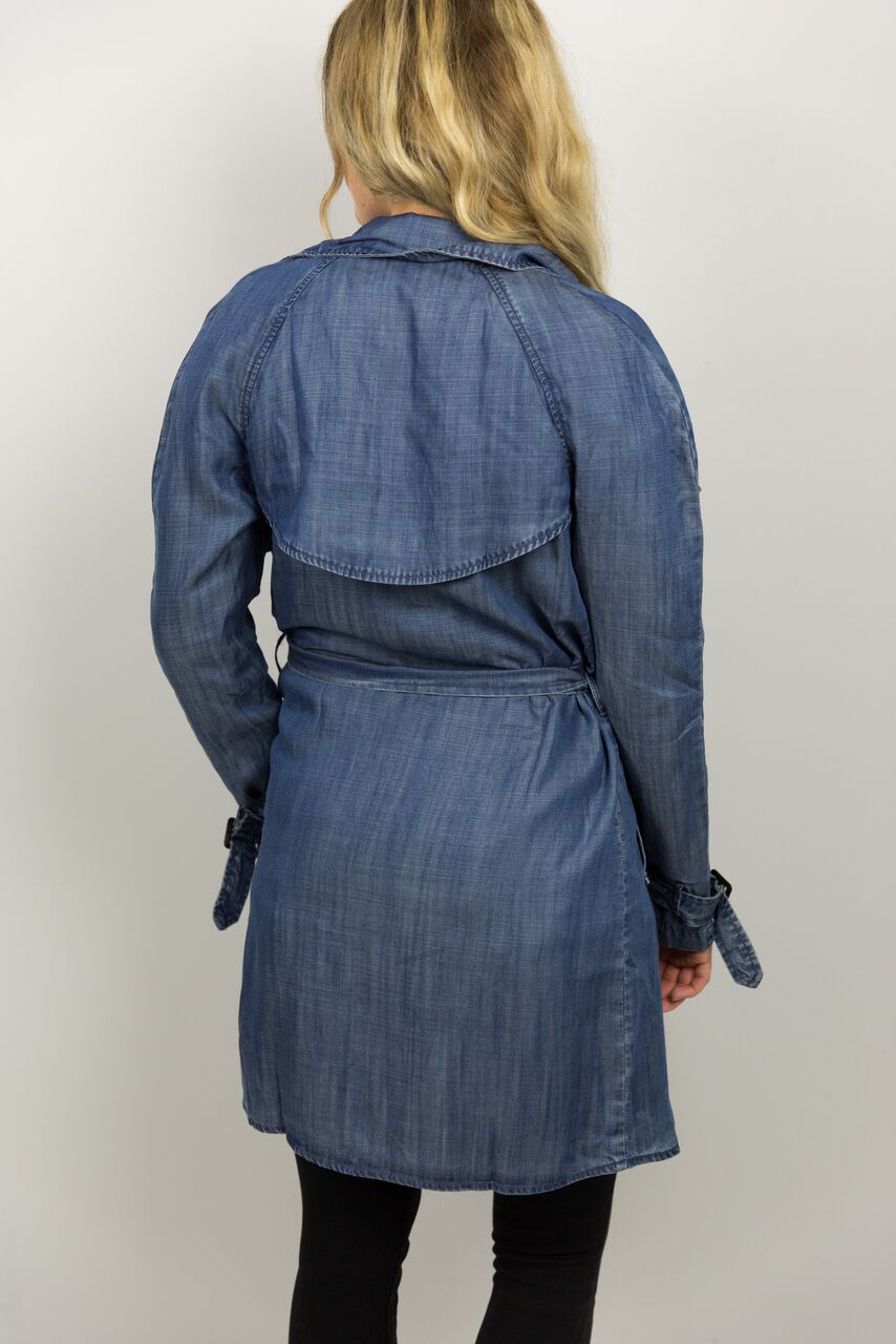 Great Lengths Denim Trench Jacket