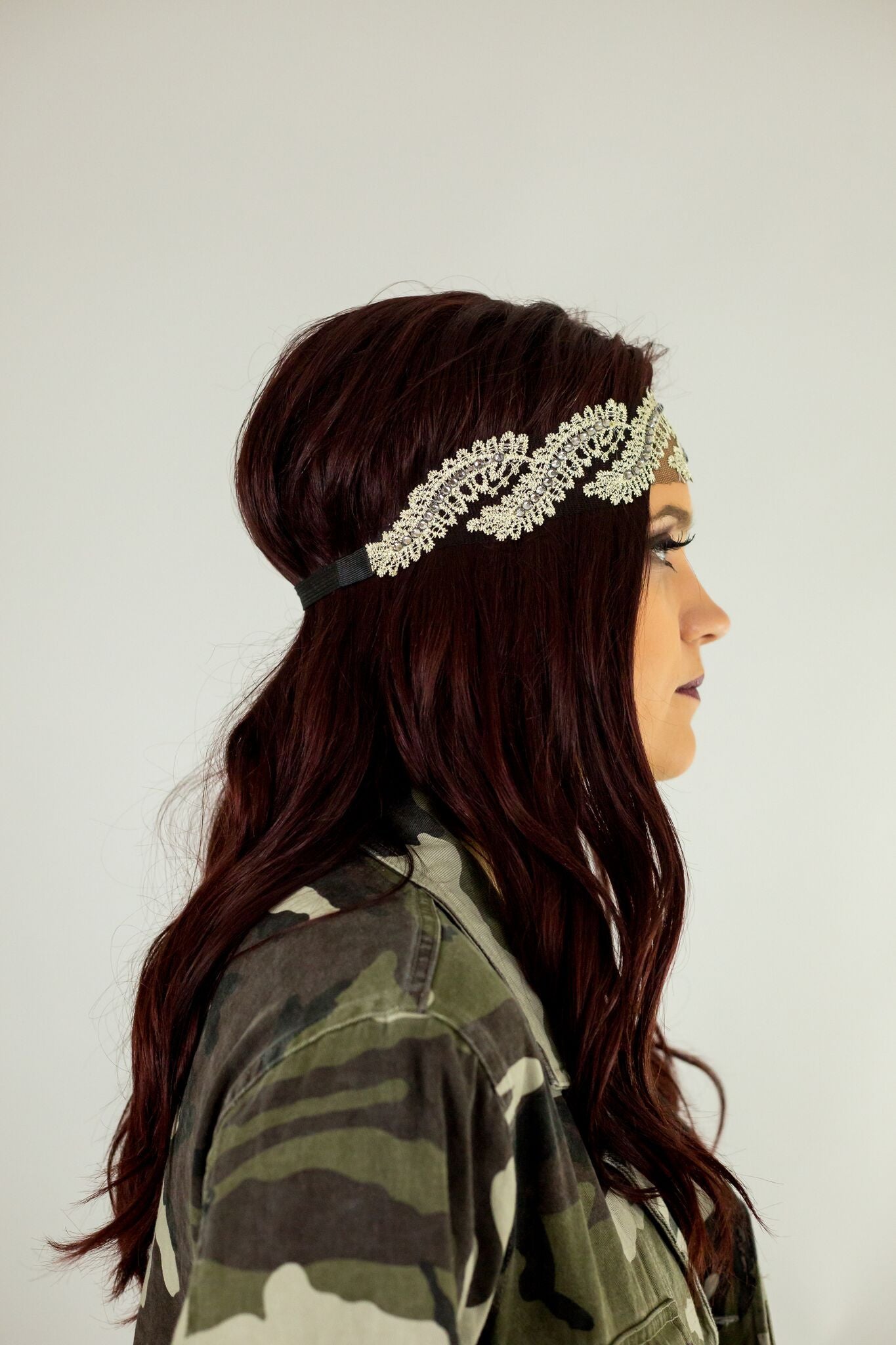 Elysian Gold Lace Headband