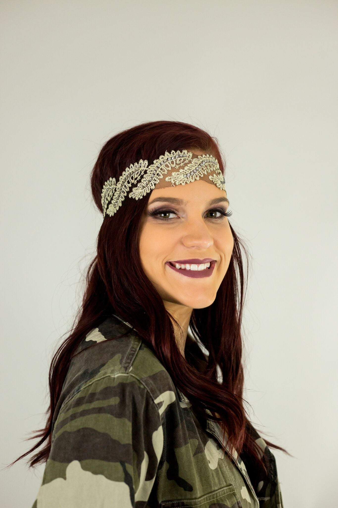 Elysian Gold Lace Headband