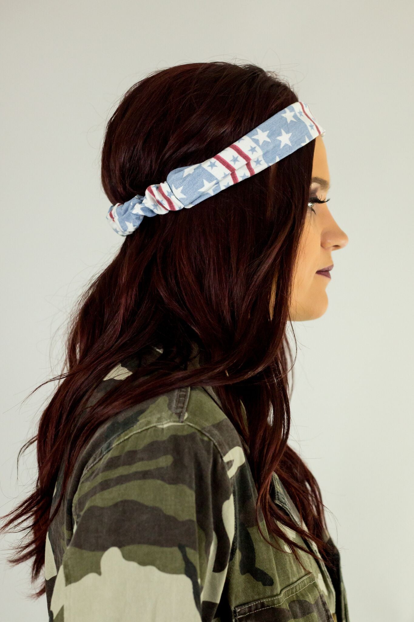 Elysian Denim Washed Flag Headband