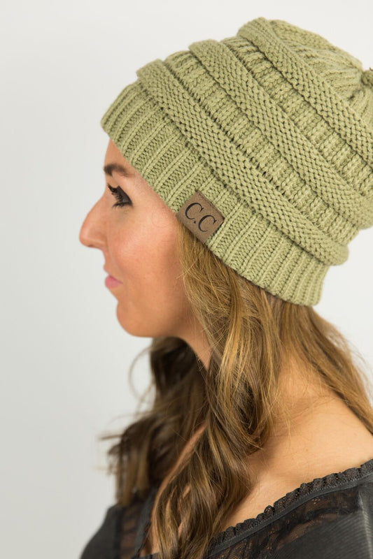 Classic CC Beanie in New Sage